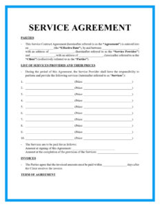 NDIS Service Agreement